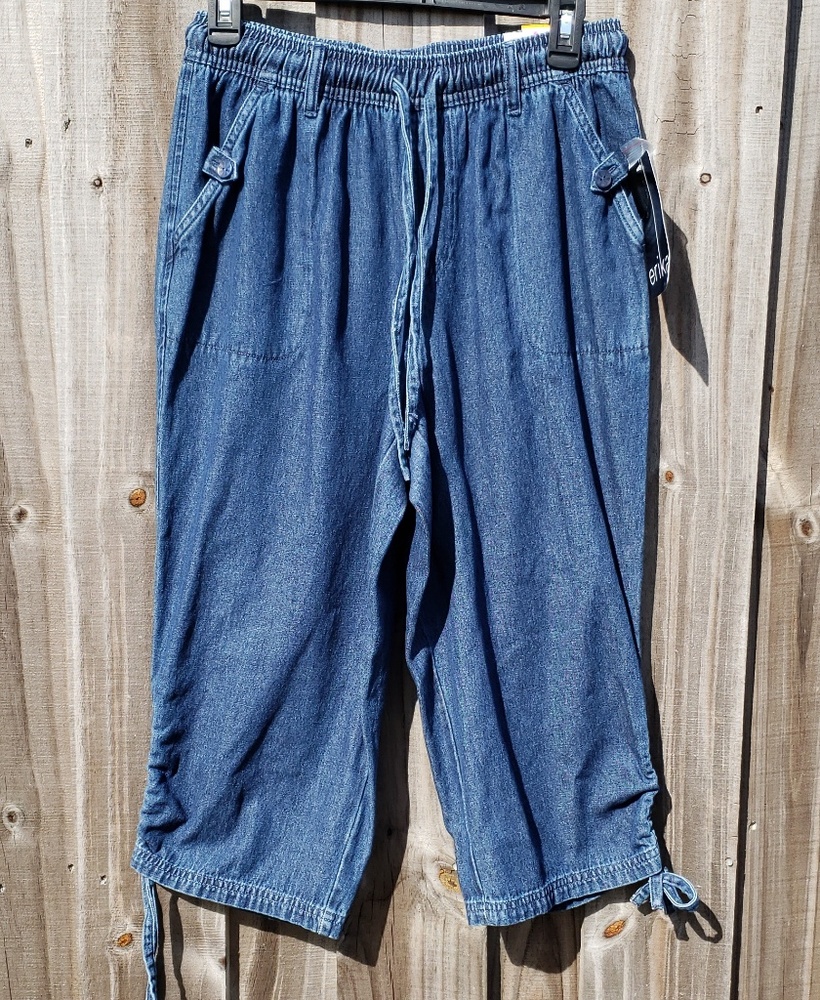 Denim capris